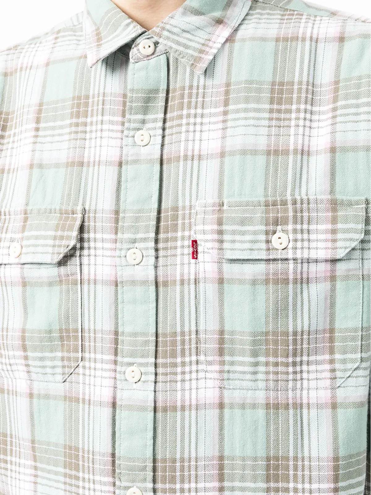 Levi's チェック柄シャツ - グリーン - 画像5