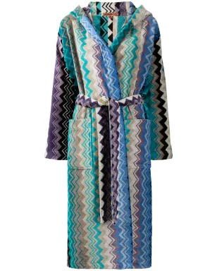 Missoni Home ジアコモ ベルト付きフ hooded バスローブ - サムネイル1