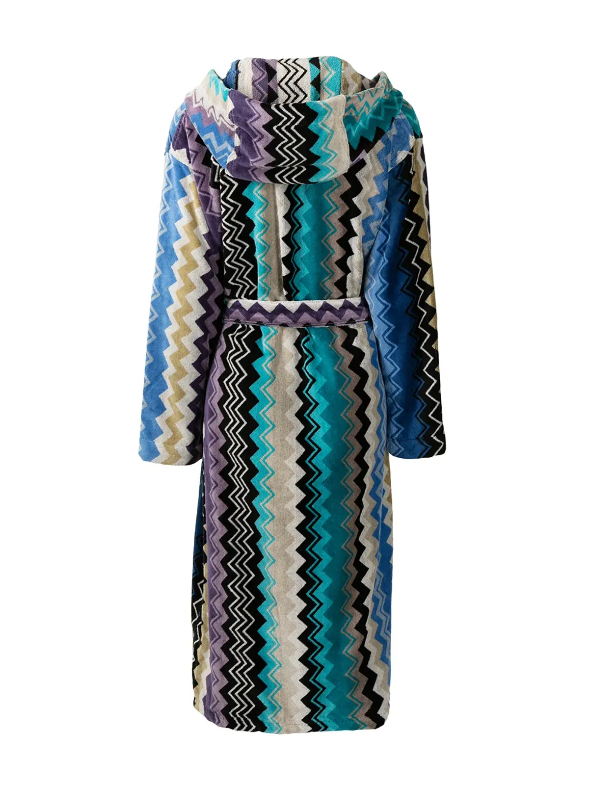 Missoni Home ジアコモ ベルト付きフ hooded バスローブ - 画像2