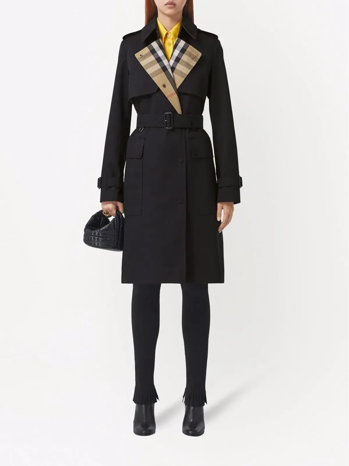 Burberry ガバーディン トレンチコート - ブラック - 画像2