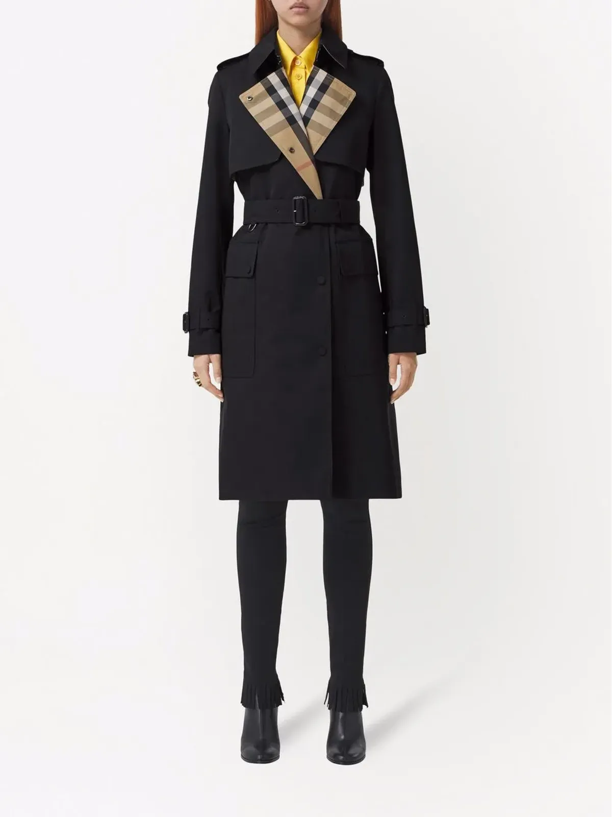 Burberry ガバーディン トレンチコート - ブラック - 画像3