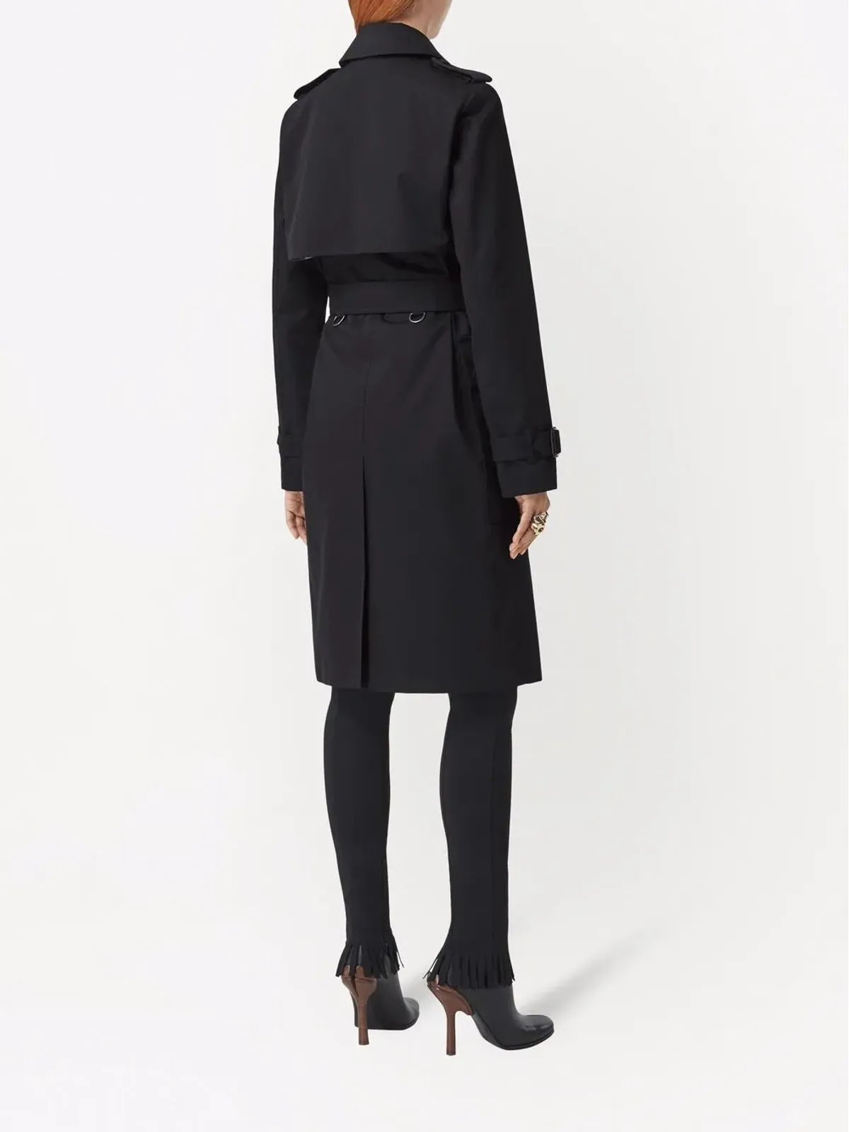 Burberry ガバーディン トレンチコート - ブラック - 画像4