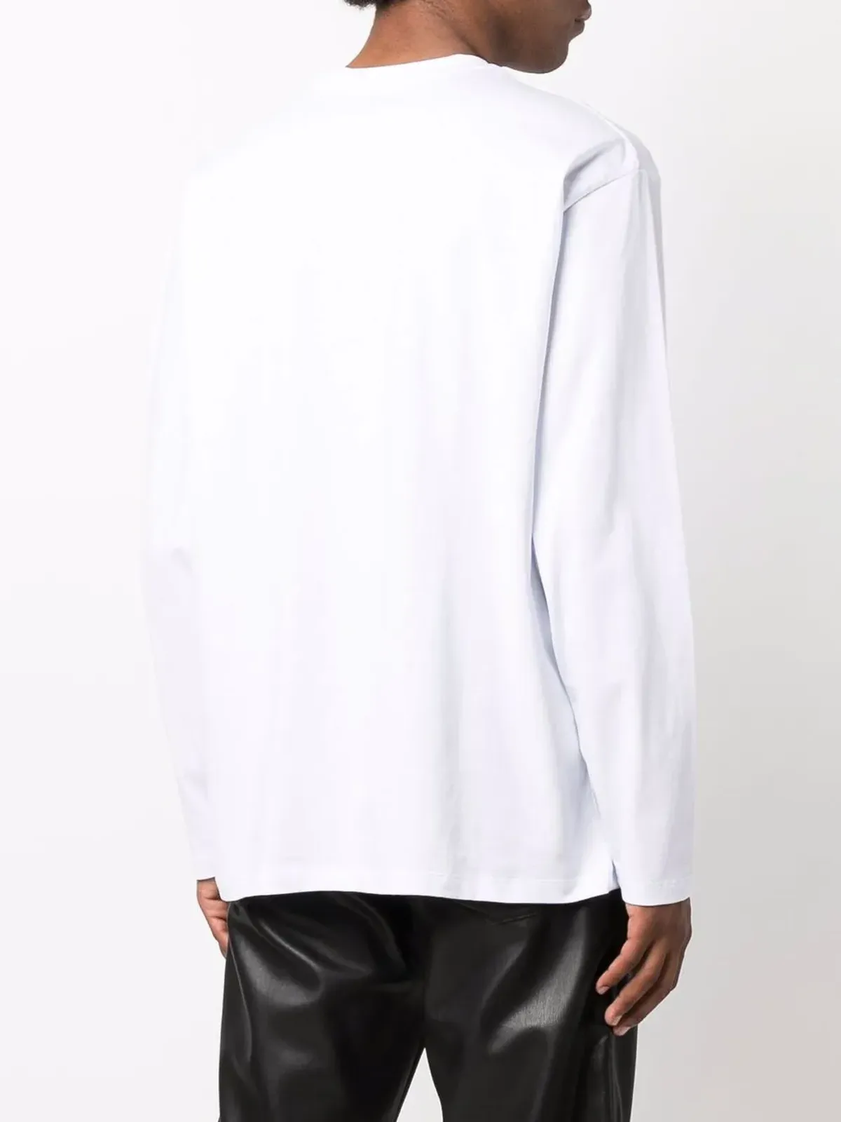 MSGM ロゴプリント長袖Tシャツ - White - 画像4