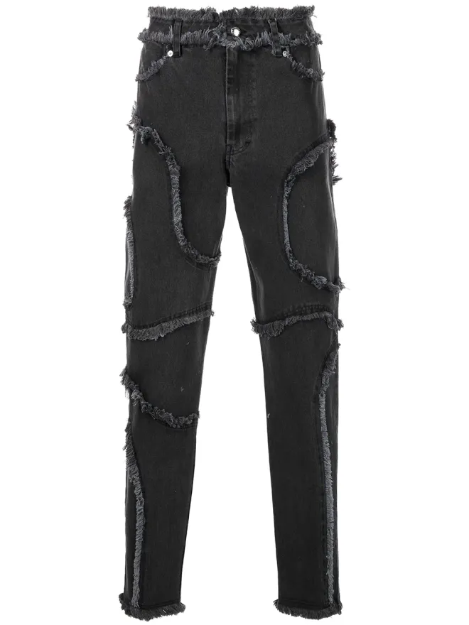 Eckhaus Latta Eckhaus Latta シームディテール クロップドジーンズの商品画像