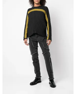 Eckhaus Latta シームディテール クロップドジーンズ - サムネイル2