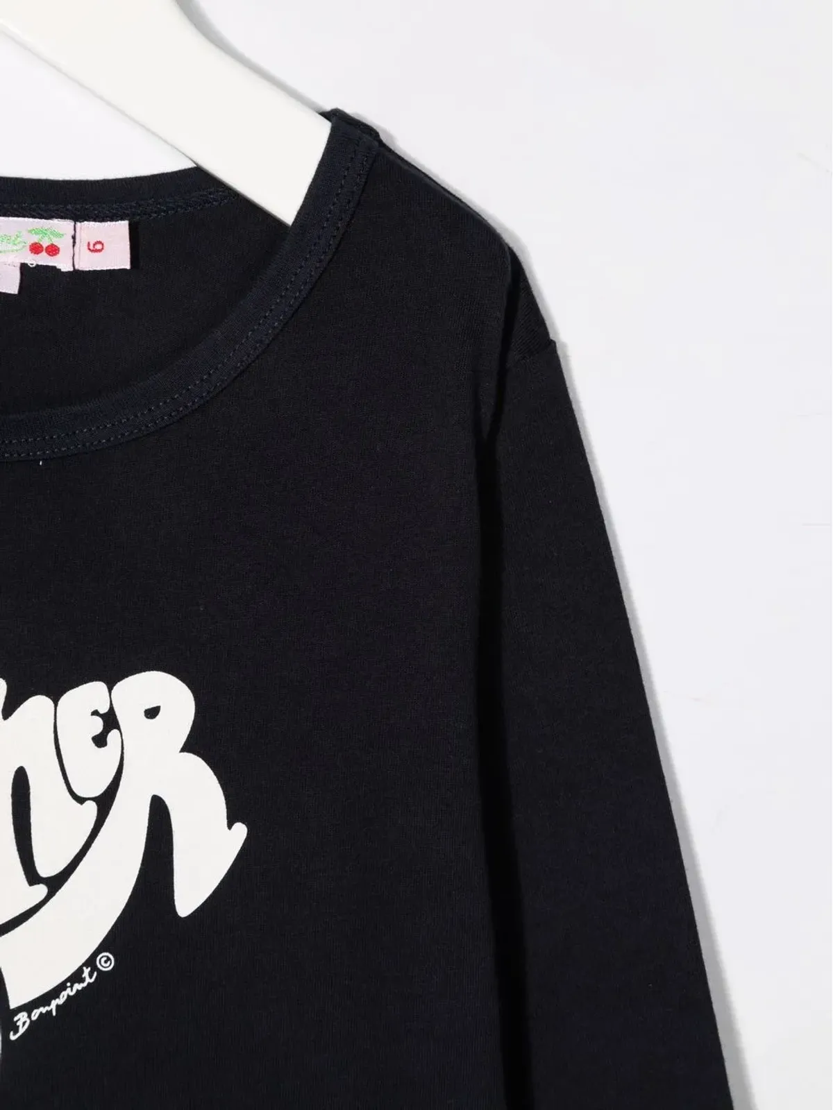 Bonpoint グラフィックプリント オーガニックコットン Tシャツ ブルー - 画像3