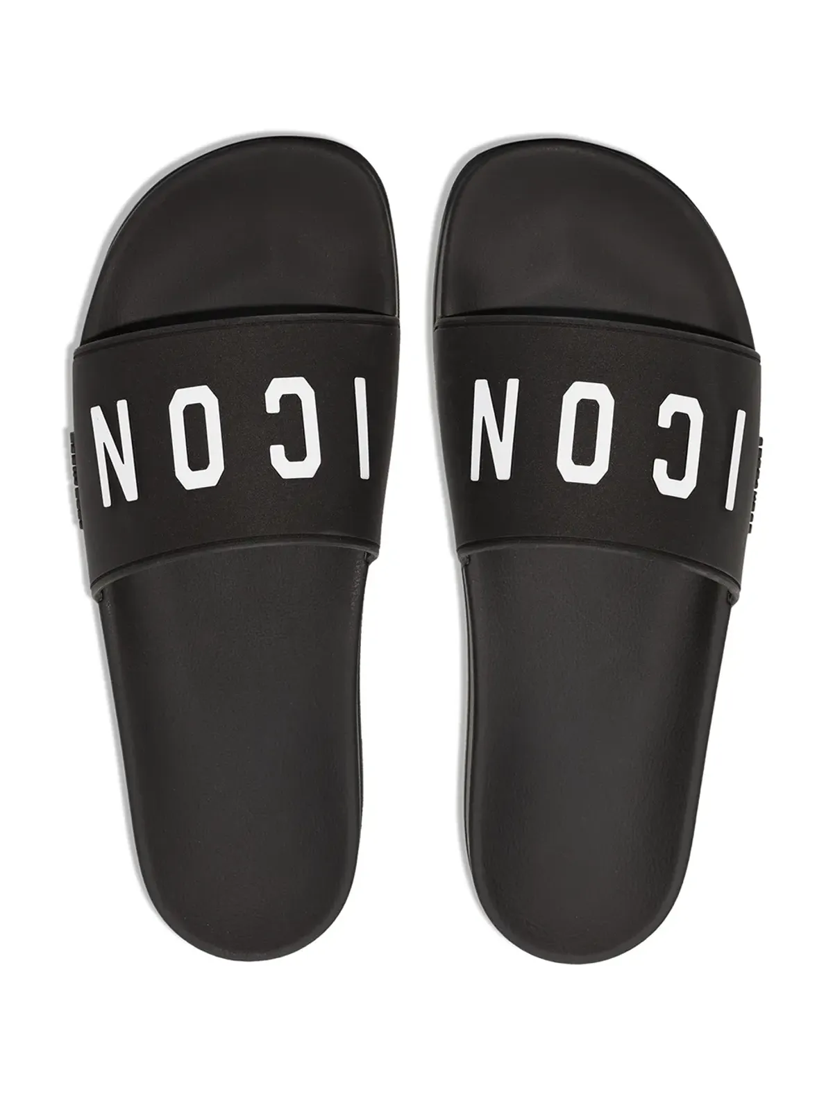 DSQUARED2 ロゴプリント フラットスライド - 画像4
