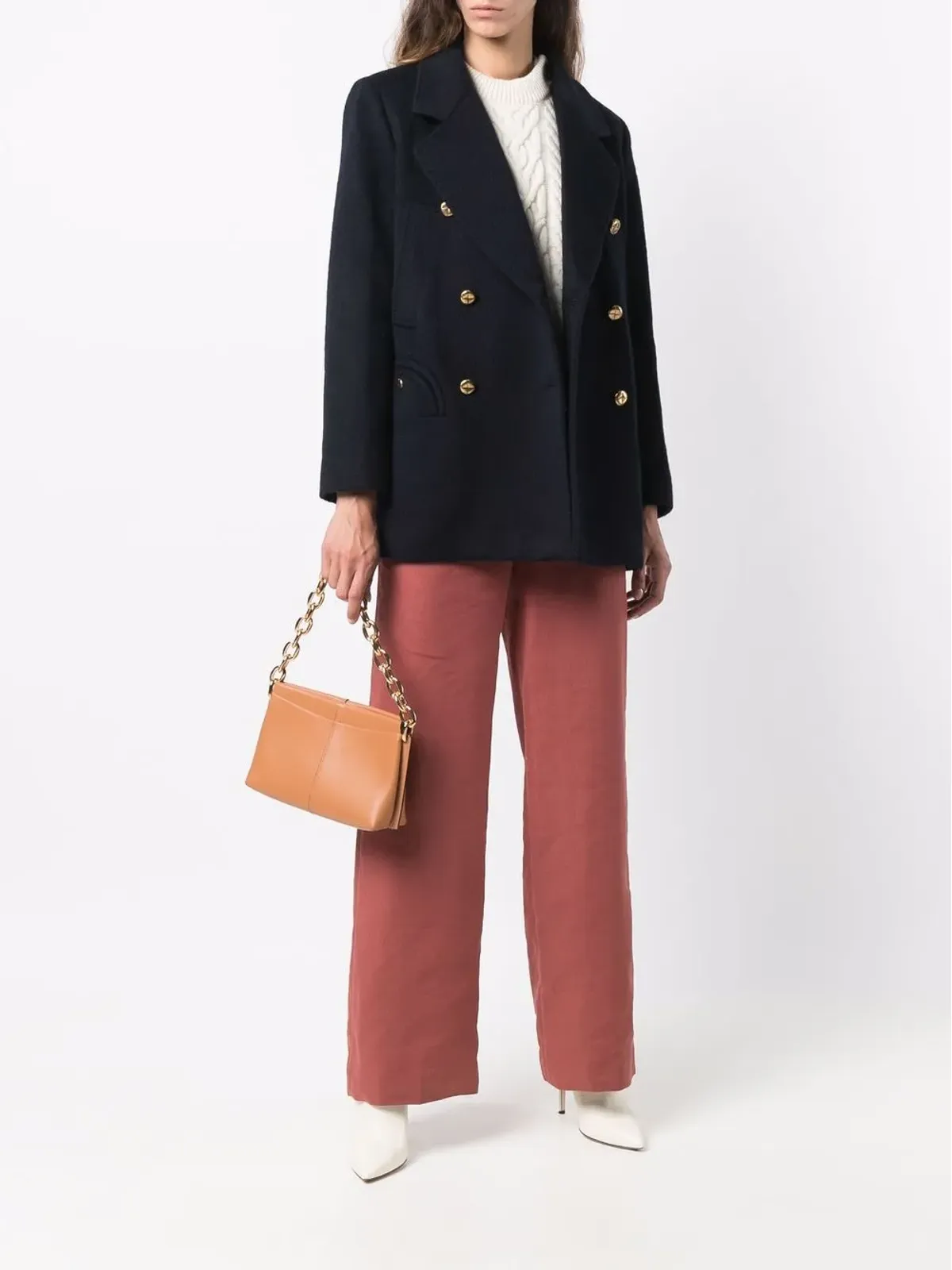 Blazé Milano ノッチドラペル ダブルブレスト ブレザー - 画像2