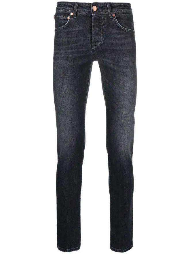 Barba Barba スキニーカットジーンズ ブラックの商品画像