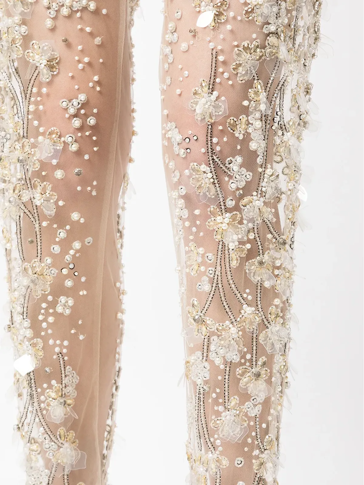 Jenny Packham スパンコール付きテーパードパンツ - 画像5
