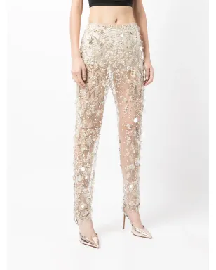 Jenny Packham スパンコール付きテーパードパンツ - サムネイル3