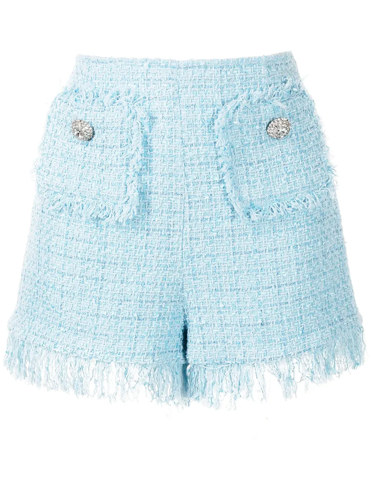 Blumarine ツイードフリンジショーツ - 画像1