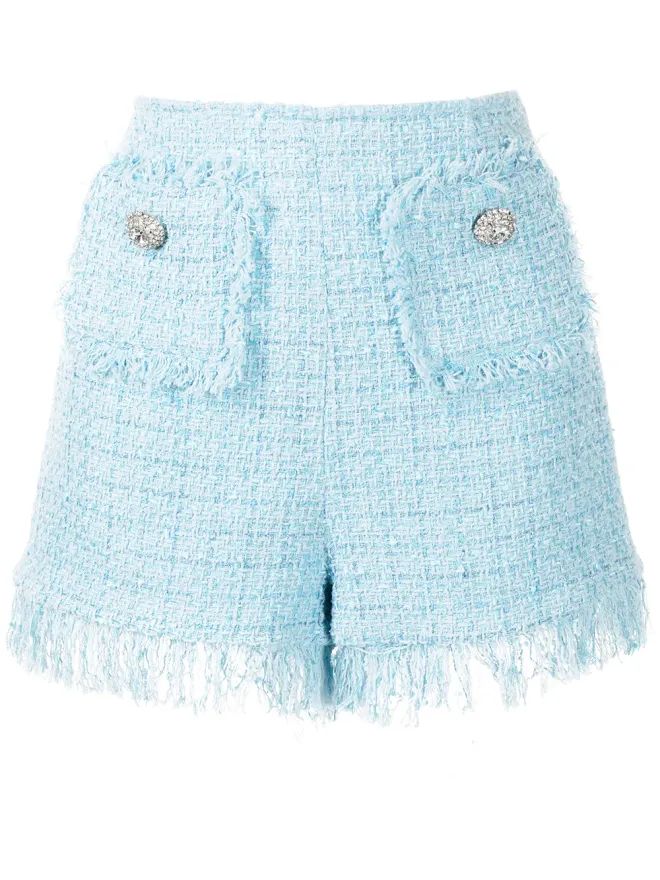 Blumarine Blumarine ツイードフリンジショーツの商品画像