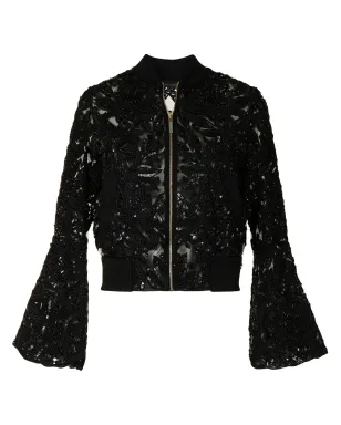 Elie Saab シークイン装飾ベルスリーブジャケット - サムネイル1