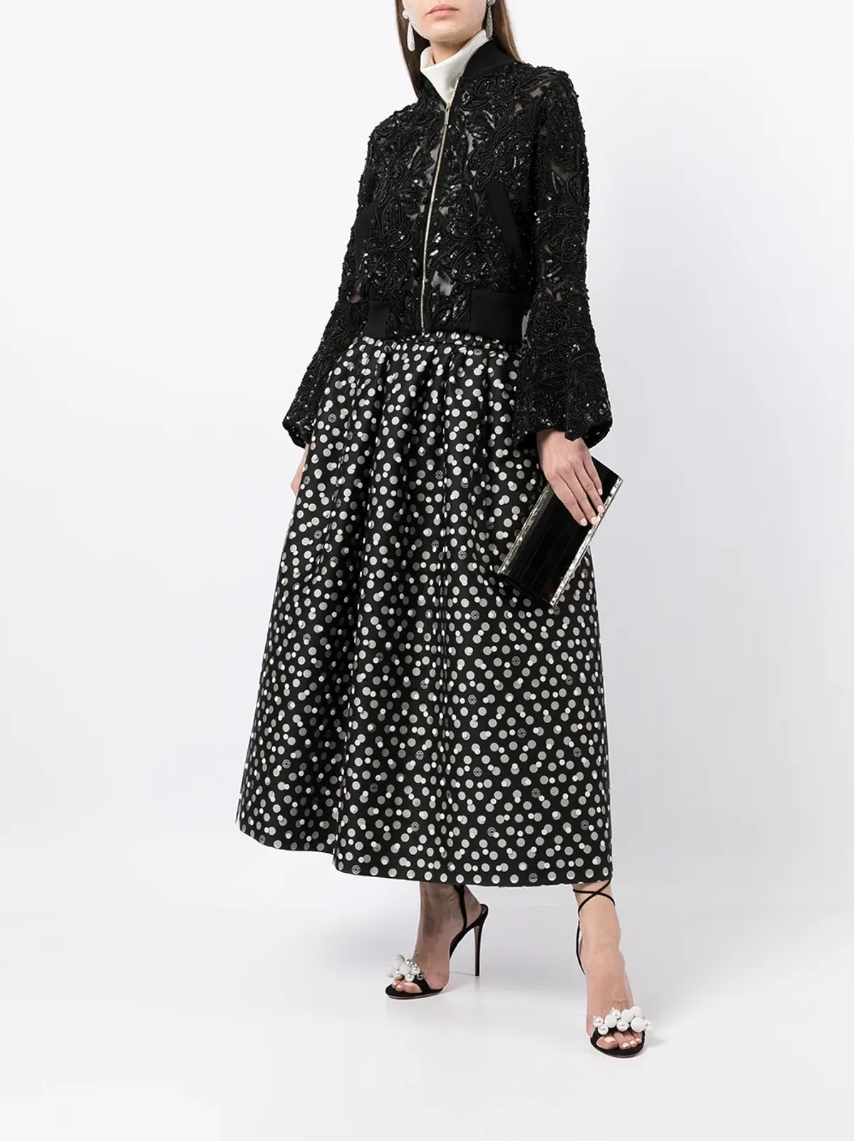 Elie Saab シークイン装飾ベルスリーブジャケット - 画像2