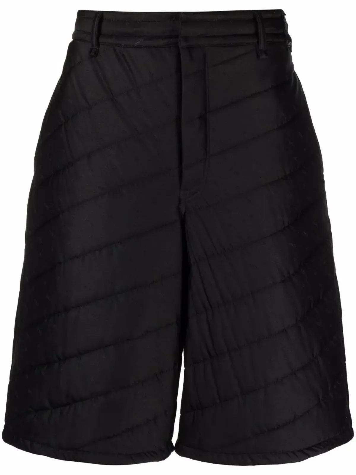 FENDI キルテッド膝丈ショーツ - ブラック - 画像1