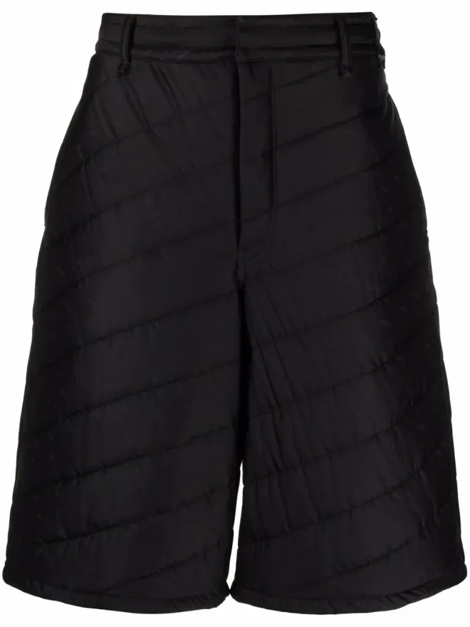 Fendi FENDI キルテッド膝丈ショーツ - ブラックの商品画像