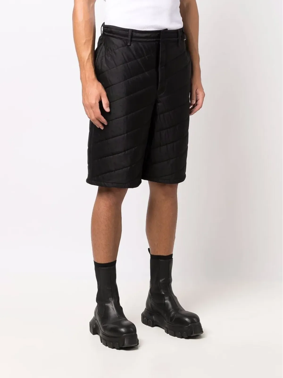 FENDI キルテッド膝丈ショーツ - ブラック - 画像3