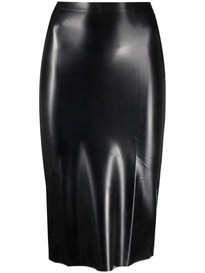 GIUSEPPE DI MORABITO Giuseppe Di Morabito 高光沢ミディスカートの商品画像