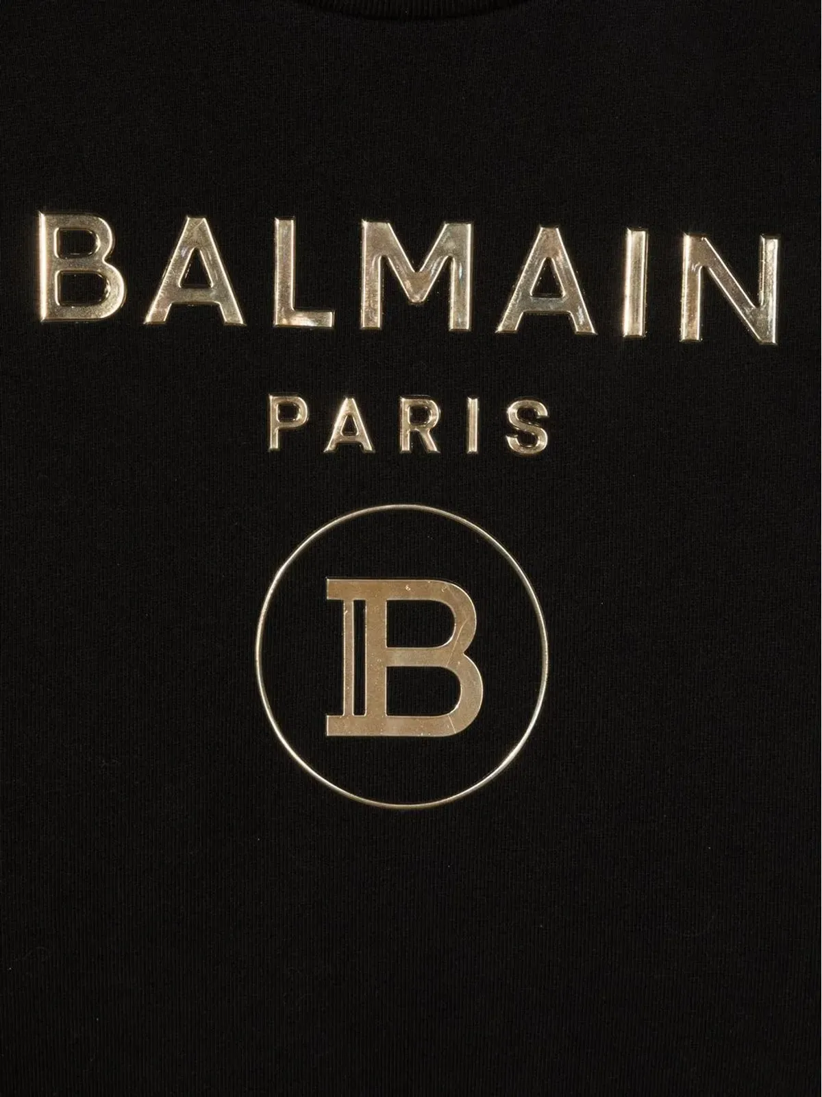 Balmain Kids ロゴプリントセータードレス - ブラック - 画像3