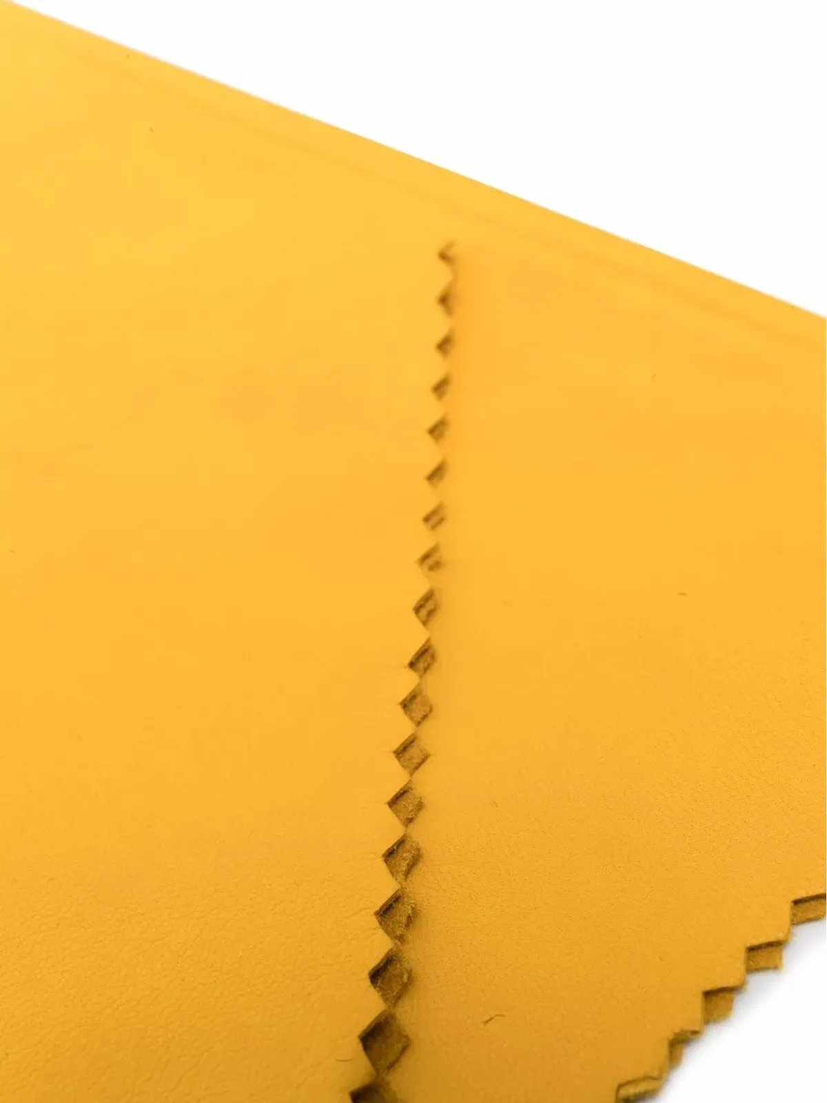 Manokhi ジグザグエッジ レザーグローブ - イエロー - 画像2