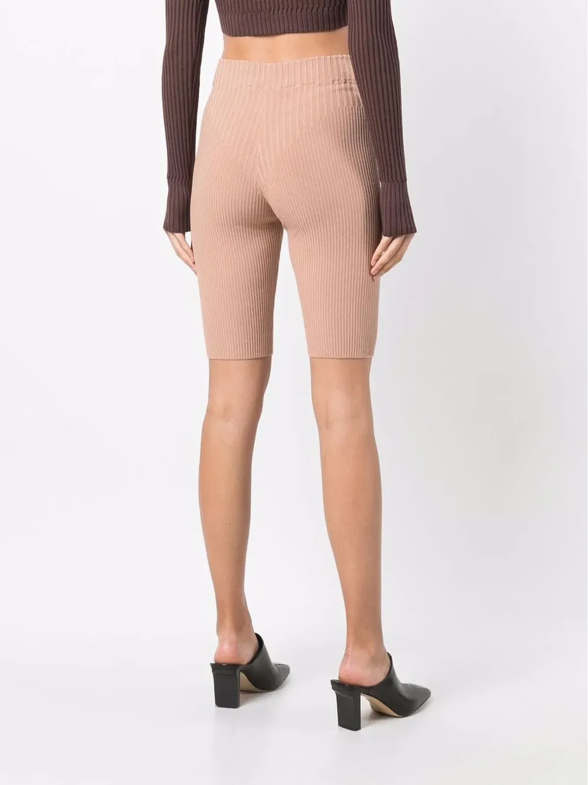 ANDREĀDAMO リブニット サイクリングショーツ - 画像4