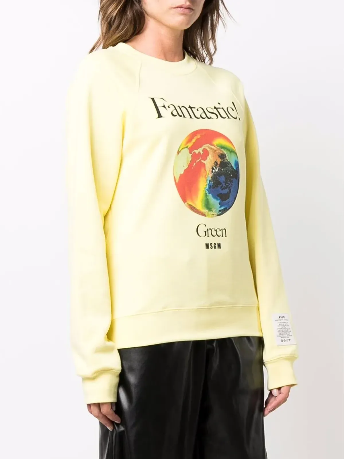 MSGM ファンタスティック ロゴプリント クルーネック スウェット - 画像3