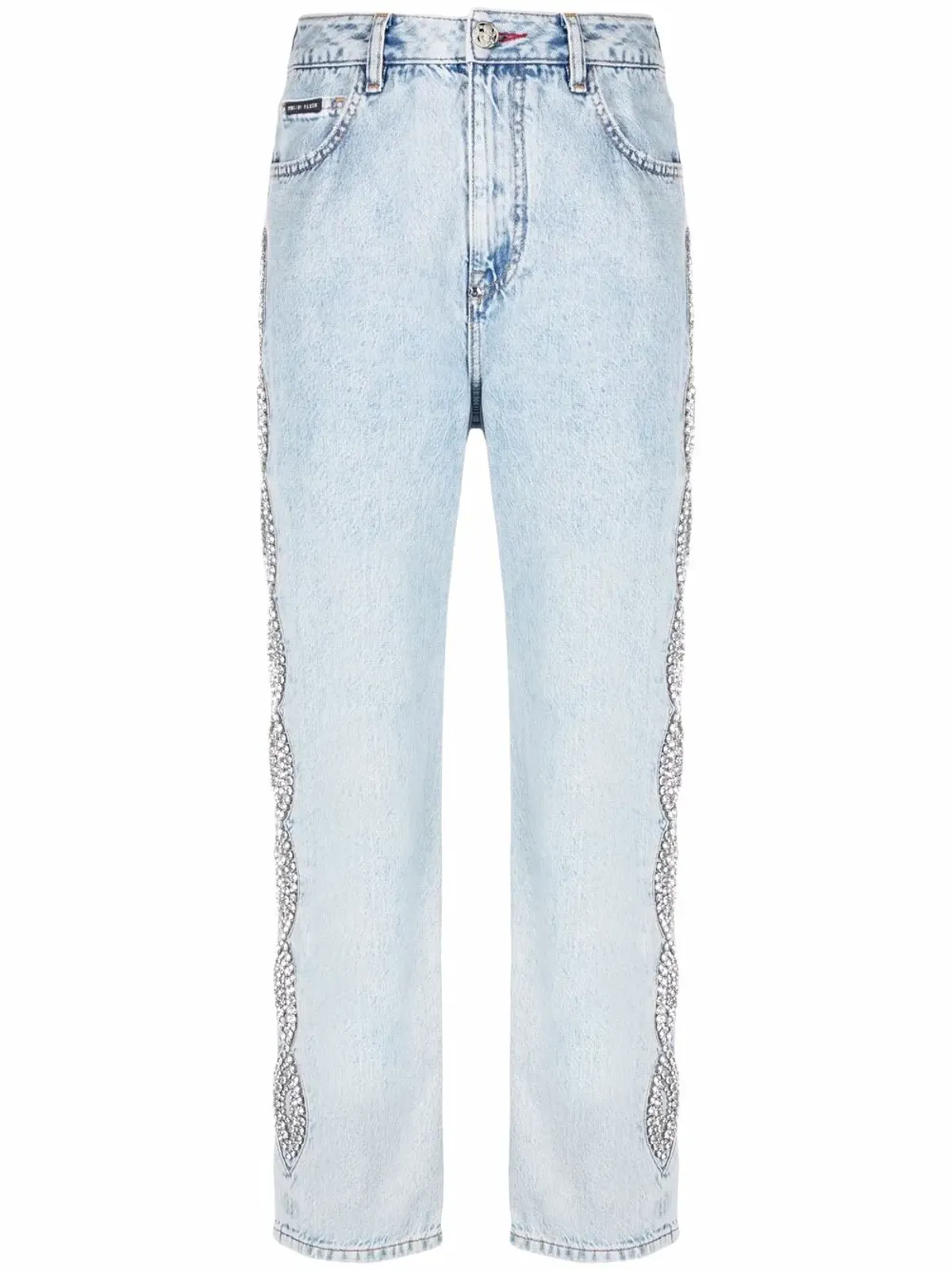 Philipp Plein クリスタルケーブルジーンズ - 画像1
