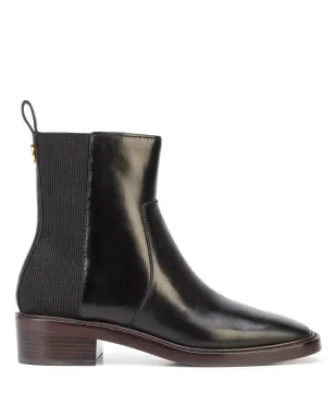 Tory Burch スクエアトゥ チェルシーブーツ - ブラック - サムネイル1