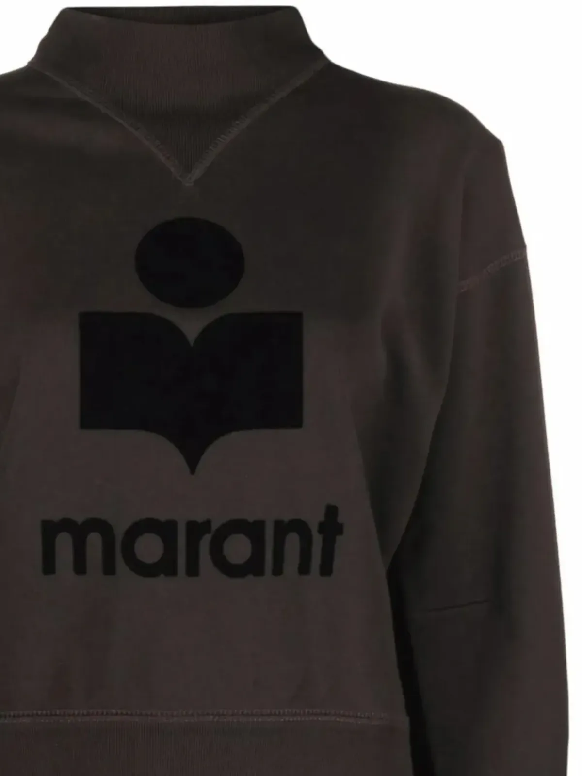 MARANT ÉTOILE Moby フロックドロゴ スウェットシャツ - 画像2