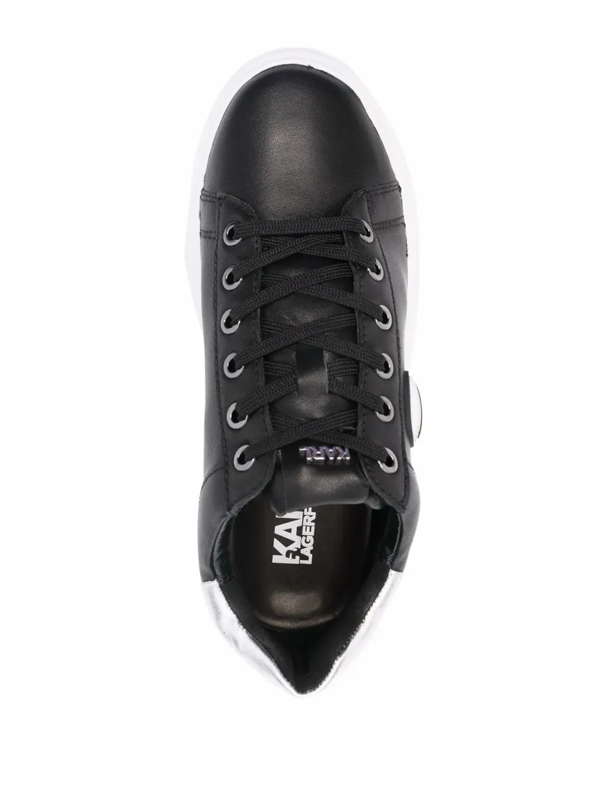 Karl Lagerfeld K/Ikonicフラットフォームスニーカー - 画像4