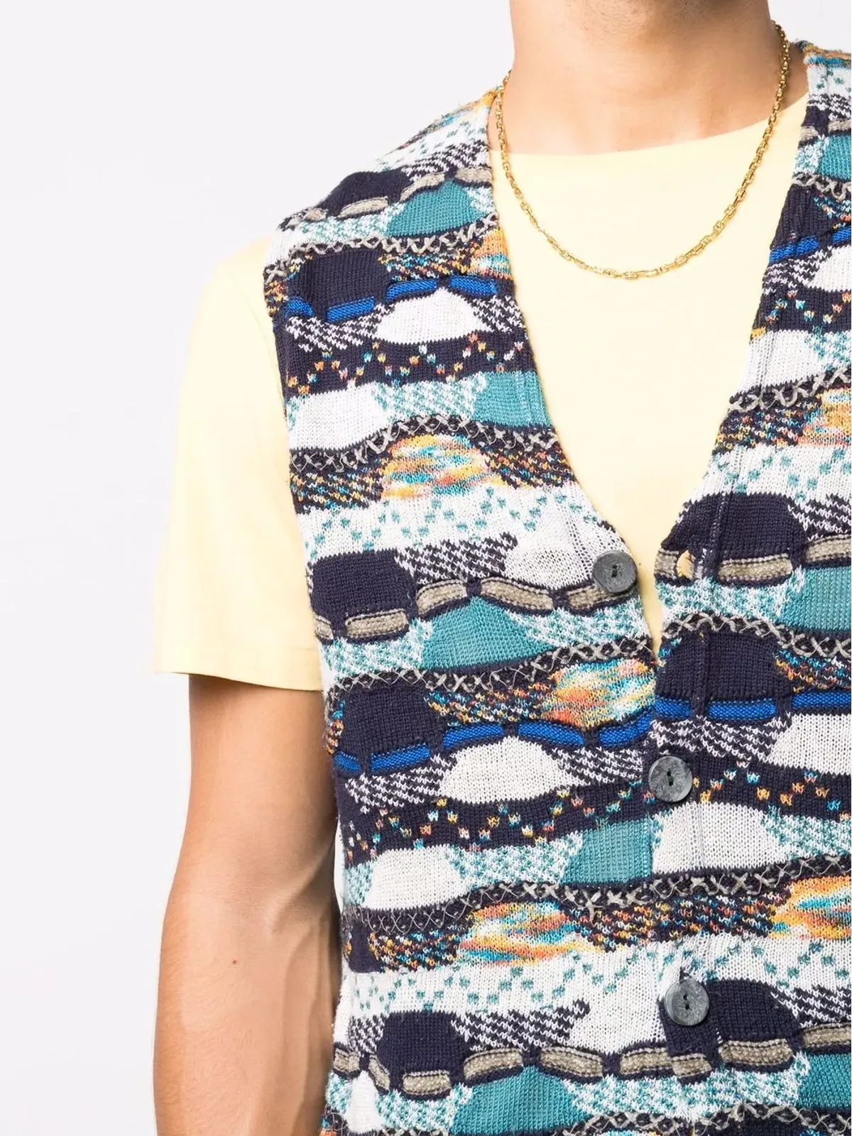 Missoni Pre-Owned 2000年代 アブストラクトニット ベスト - 画像5
