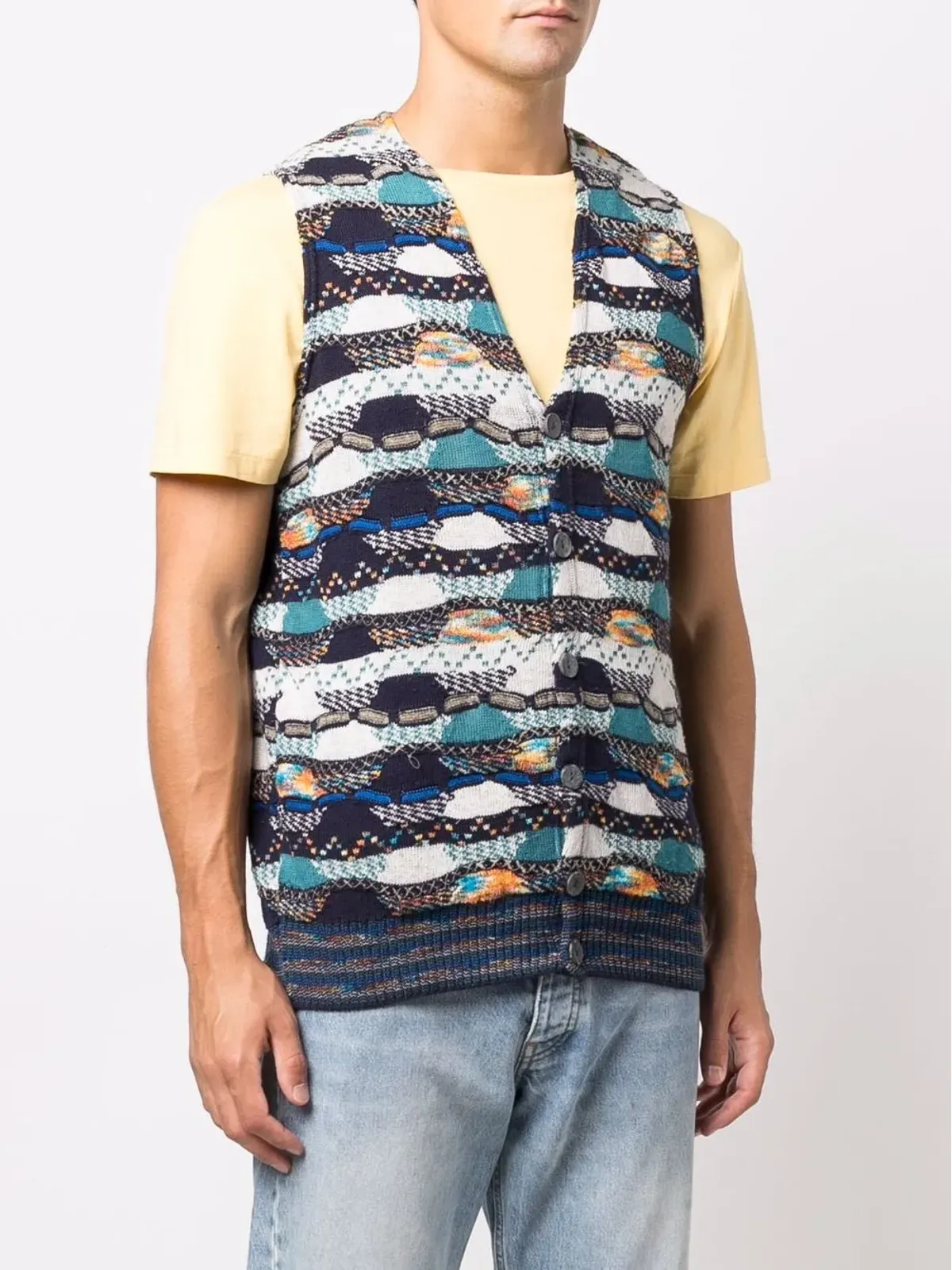 Missoni Pre-Owned 2000年代 アブストラクトニット ベスト - 画像3