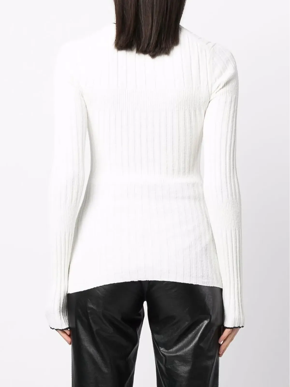 Proenza Schouler White Label コントラスト-トリム ブークレ カーディガン - 画像4