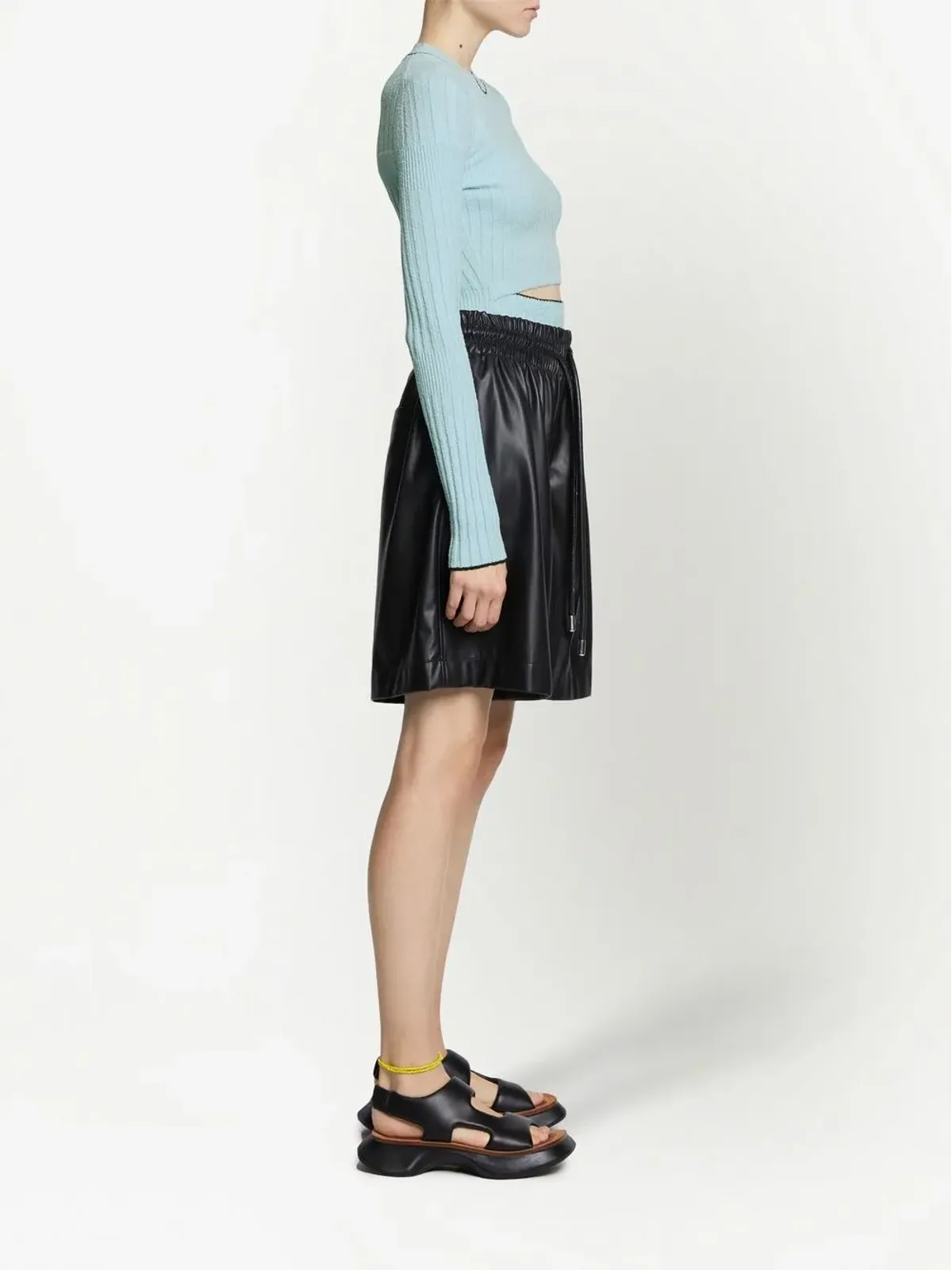 Proenza Schouler White Label カットアウトブークレニットトップ - 画像3