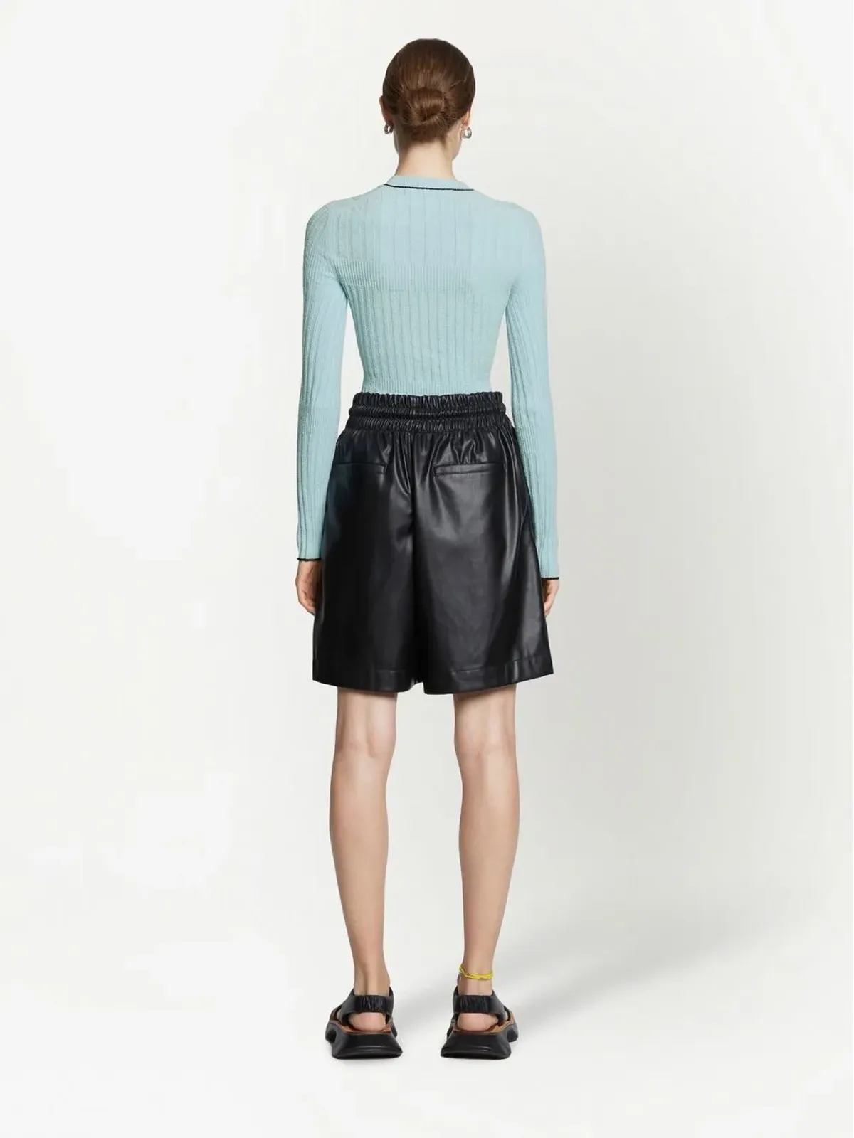 Proenza Schouler White Label カットアウトブークレニットトップ - 画像4