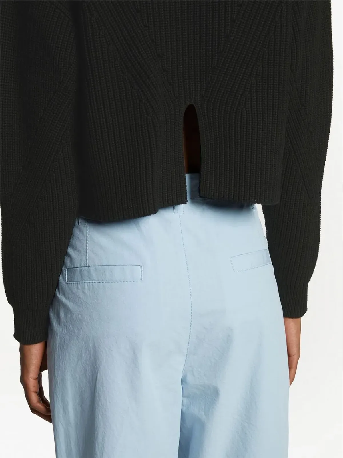 Proenza Schouler White Label モックネックジャンパー ブラック - 画像5