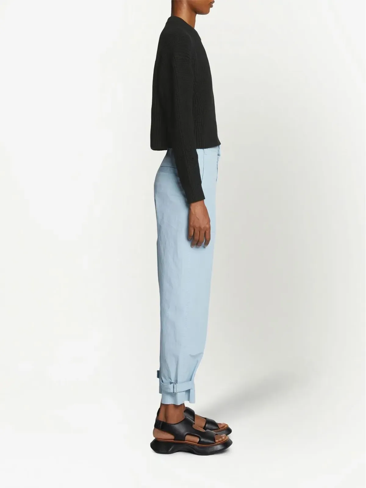 Proenza Schouler White Label モックネックジャンパー ブラック - 画像3