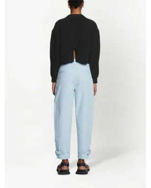 Proenza Schouler White Label モックネックジャンパー ブラック - サムネイル4