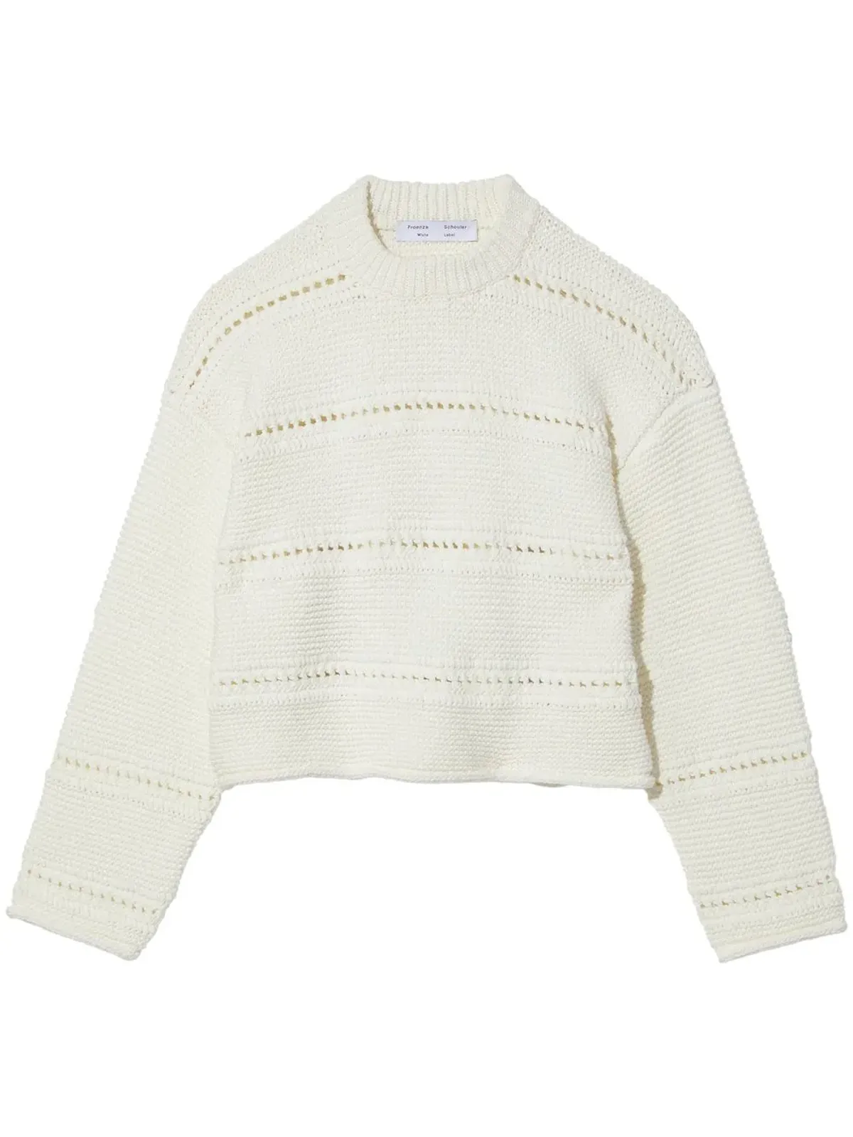 Proenza Schouler White Label クロップドオープンニットセーター - 画像1