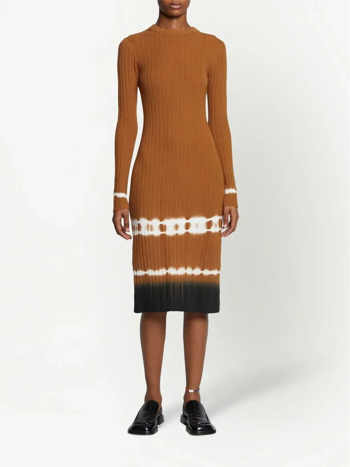 Proenza Schouler White Label リブニット タイダイ ミディドレス - 画像2