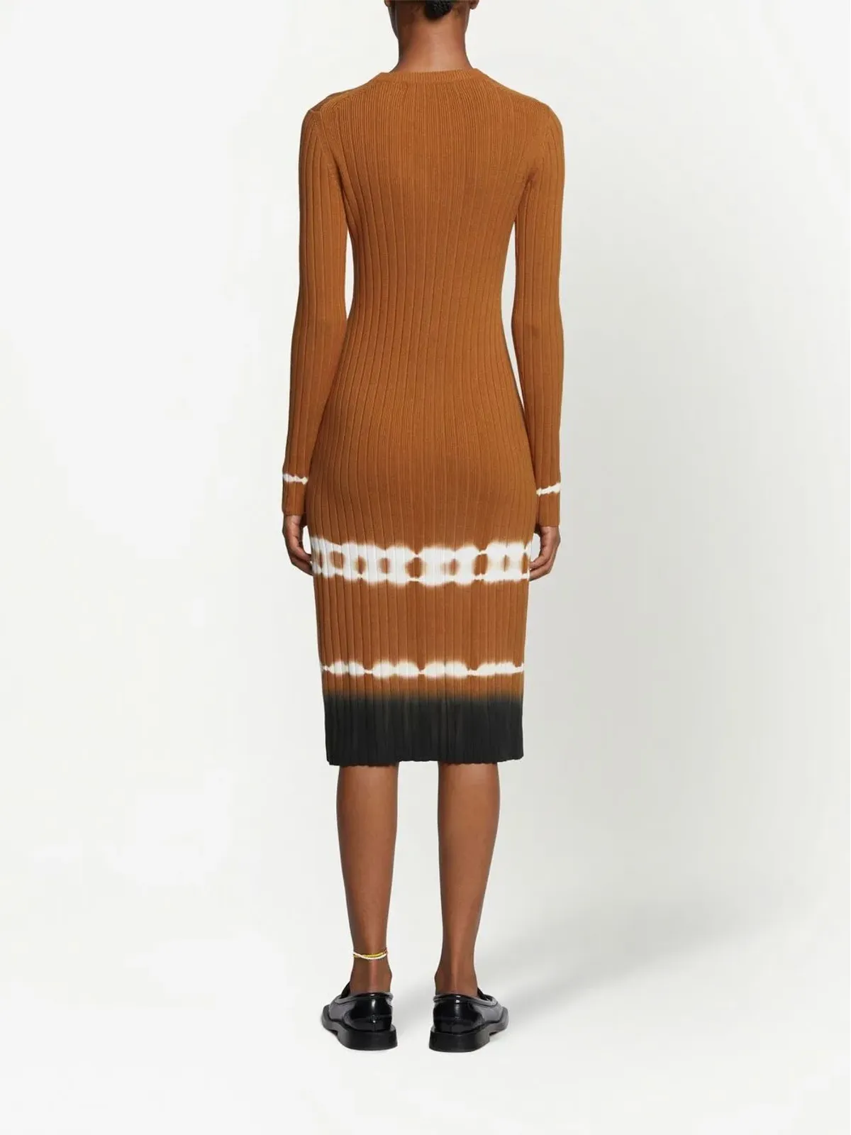 Proenza Schouler White Label リブニット タイダイ ミディドレス - 画像4