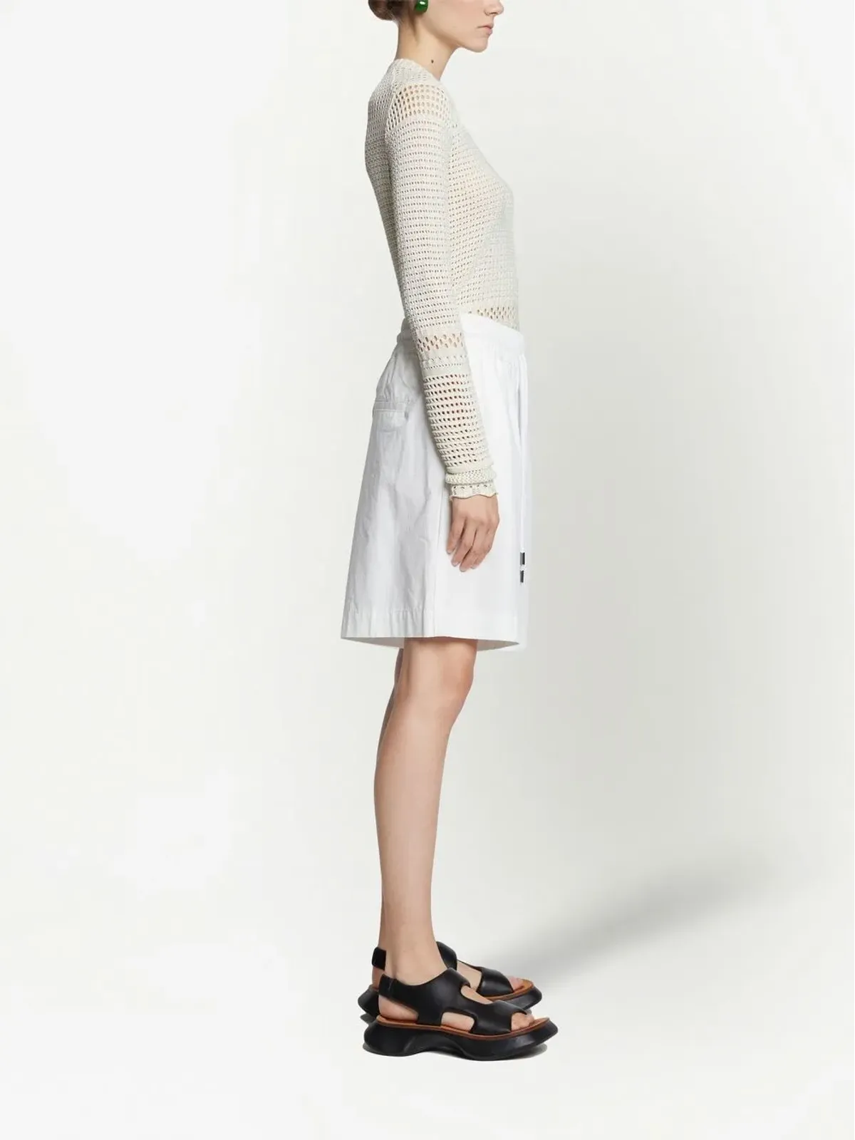 Proenza Schouler White Label ポイント柄ニット長袖トップス - 画像3