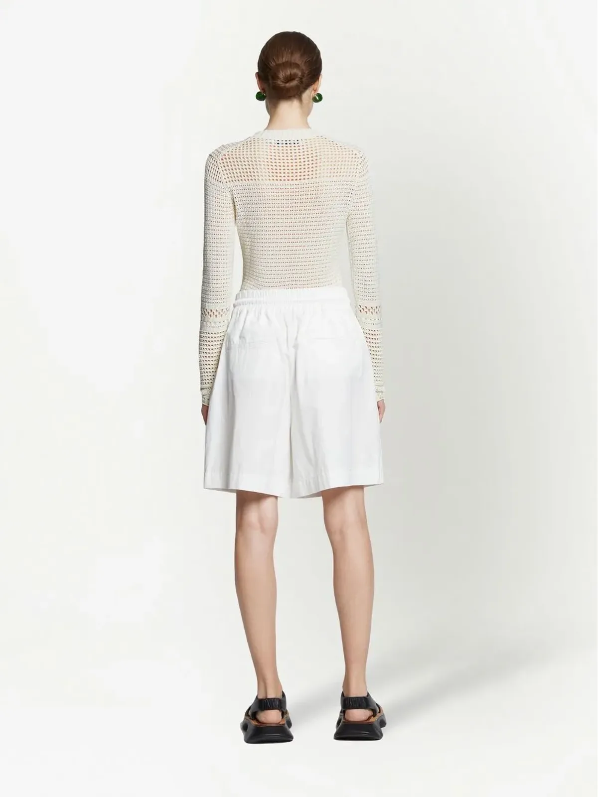 Proenza Schouler White Label ポイント柄ニット長袖トップス - 画像4
