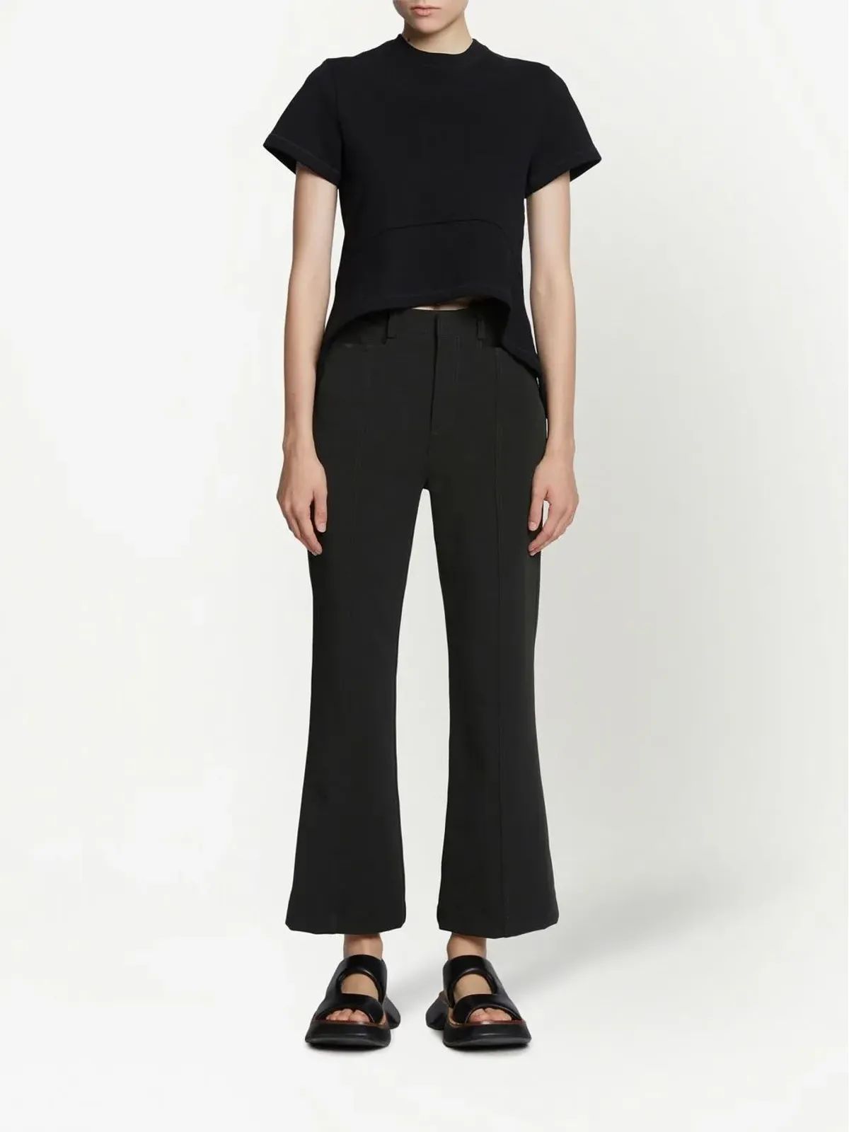 Proenza Schouler White Label クロップド・キックフレアパンツ - 画像2