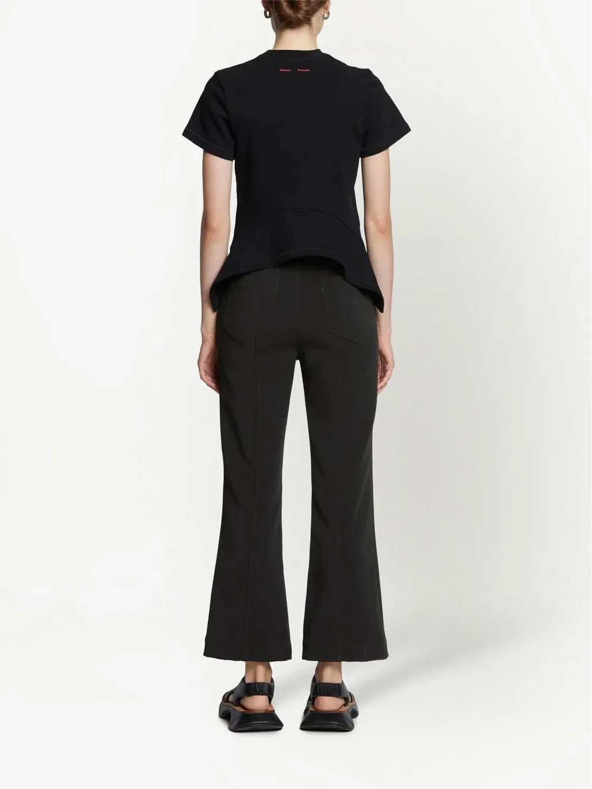 Proenza Schouler White Label クロップド・キックフレアパンツ - 画像4