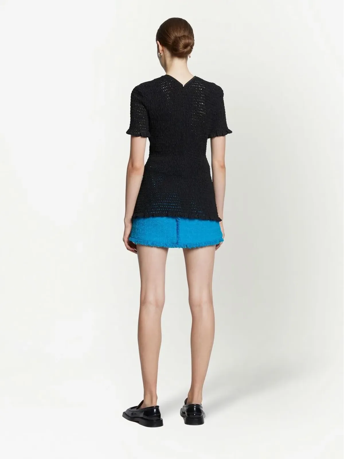 Proenza Schouler White Label ツイードニットミニスカート - 画像4