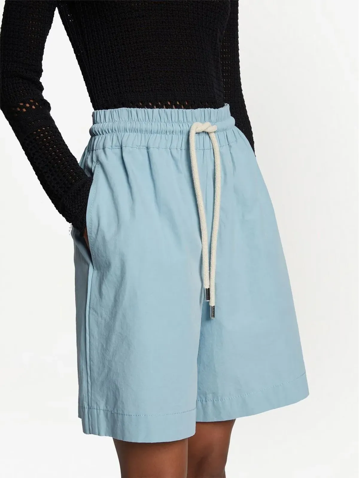 Proenza Schouler White Label ドローストリングニー丈ショーツ - 画像5