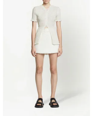 Proenza Schouler White Label クロッシェ編み ジップフロント ブラウス - サムネイル2