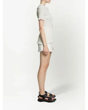 Proenza Schouler White Label クロッシェ編み ジップフロント ブラウス - サムネイル4